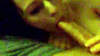 Homemade couple slurps monster cock blowjob 😍🍆💦