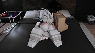 Breeding Roblox Demon Slut Bent Over Doggystyle With Big Cock