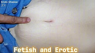 wanna dive into this sexy milf's fascinating deep navel massage?