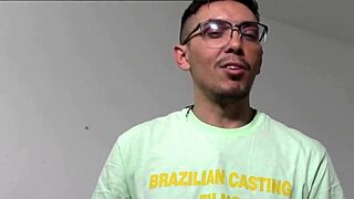 Newbie actor scores juicy brazilian latina pussy ride