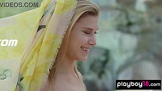 czech milf anetta keys and teen emily rise strip naked for outdoor lesbian sunbath