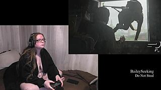 naked bbw ellie glasses playthrough tits bouncing nude 😈🍑🔥