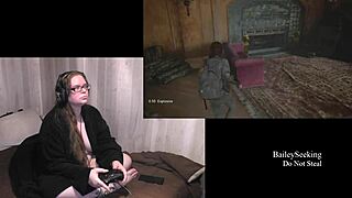 naked bbw ellie glasses playthrough tits bouncing nude 😈🍑🔥