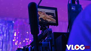 curvy brunette jennifer mendez gifts her juicy pussy for rough pounding backstage