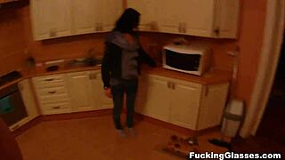 Skinny mya dark teen glasses girl fucked on piano shaved pussy