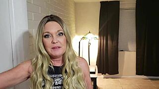 Tight wet shaved milf pussy shows up in lingerie for pov doggystyle creampie