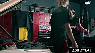 pawg tommy king straps on huge pink dildo to pound octavia red's natural tits pussy