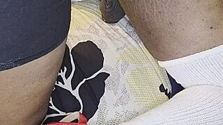 Ebony Wife's Asshole Ripped Open By Huge Dildo Cum Covered!