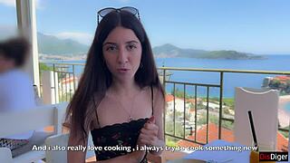 Interview pornstar Katty West rough doggy cumshot on ass closeup