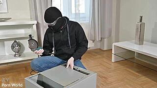 Tattooed Athena Rose Starts DP Threesome After Robbery