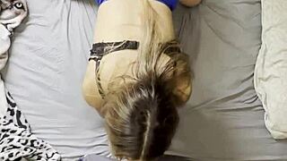 POV 18YO FAT ASS BENT OVER FUCKED DOGGYSTYLE Without Removing SHORTS!