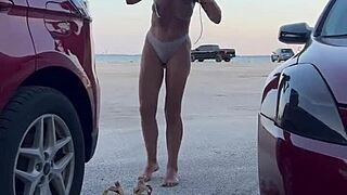 Car dressing up compilation in public spots