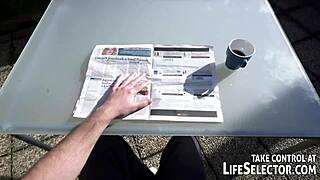 my pornstar roommate with big tits gives the sloppiest pov blowjob in our dorm bent over