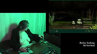 naked brunette bbw with big natural tits plays haunting of castle malloy part 3