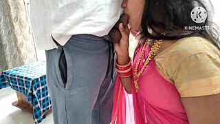 Indian Bhabhi's Shaved Pussy Takes Huge Homemade Anal Creampie