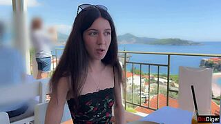 Interview pornstar Katty West rough doggy cumshot on ass closeup