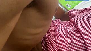 i punish curvy ebony student neighbor with my huge cock closeup in garage