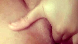 Guy jerks phimosis small cock as young girlfriend masturbates squirting pussy and tits part 21