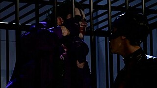 Joker parody ignites bisexual group fuck frenzy