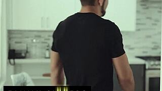 Stunning stepsis bends over for stepbro pussy pounding