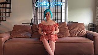 she's this curvy tattooed stepmom bending over for doggystyle in her porn casting interview pov facial ending