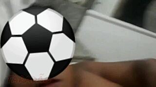 Thrusting deep and cumming in her fat ass