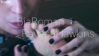 goddess ties me up tight while you worship and lick these sexy feet and toes!