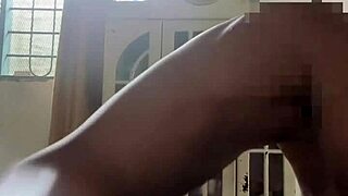 She shakes her backside wildly atop massive ebony shaft