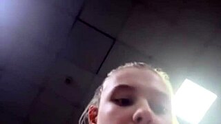 Horny BBW teen's fat ass and big naturals fucked public gym closeup!