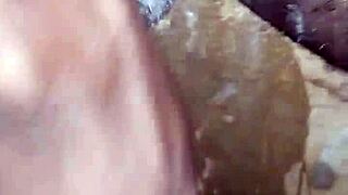 Bigblackie Shaves Then Jerks Massive Black Monster Cock