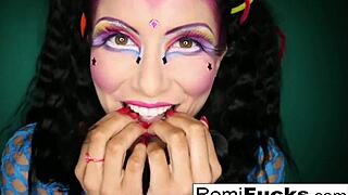 chained brunette with big tits roughed up 😈💦 derrick pierce cumshot