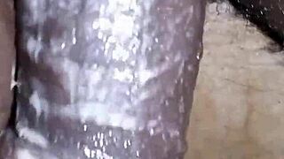 Bigblackie Shaves Then Jerks Massive Black Monster Cock