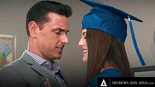 student fiona frost gulps teacher's cum after sloppy classroom doggystyle fuck