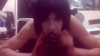 tranny 881 begs daddy for monster bbc 69 pounding