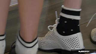 Skinny Lesbians Lick Asses in Wild Threesome Photoshoot Teaser