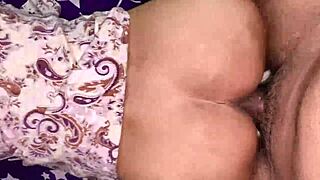 Indian guy lifts Punjabi bhabhi's legs for hard fuck