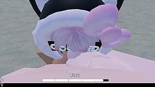 Wanna fuck this big tits babe on beach crossroad?