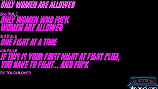 girls fight club turns into wild lesbian dildo fingering pussy licking chaos 💥👭🔥