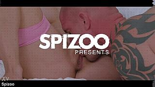 Curvy redhead Audrey Reid bent over doggystyle rides best friend to massive facial cumshot