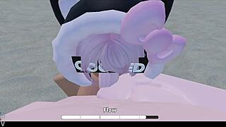 Wanna fuck this big tits babe on beach crossroad?