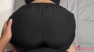 Roommate spied my stretches forced rough pussy ride