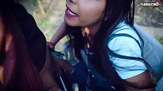 desi stepsis sucks bhai's big lund in public garden hindi audio