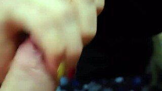 Husband Delivers Intense Quick Suck Fuck Creampie to Milf Wife