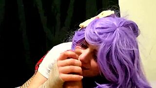 you teasing this bound ahegao slut with huge cock?