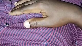 Hairy ebony college student creams pussy missionary with boyfriend
