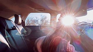 we got caught fucking rough in the car by the road early morning