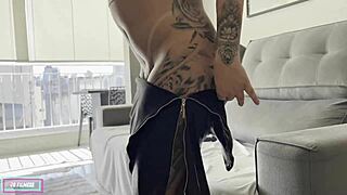 chubby brazilian milf ela sucks lover's gift cock deep in fat curvy pussy