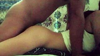 Pinay teen student rides rough in homemade POV quickie