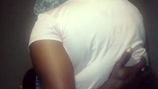 ebony stepmommy spreads shaved big ass pussy for bbc fuck