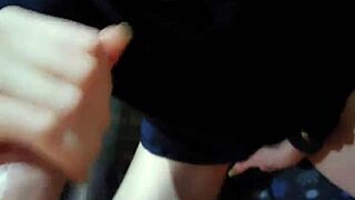 Husband Delivers Intense Quick Suck Fuck Creampie to Milf Wife